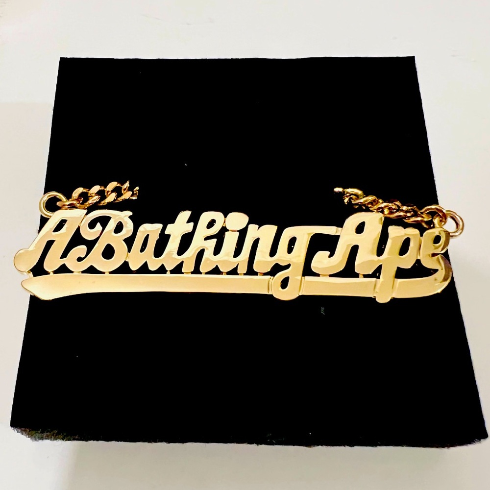 BAPE Gold Chain Pendant